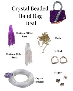 crystal beaded hand bag deal